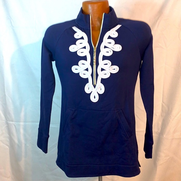 Lilly Pulitzer Quarter Zip Pullover Size XXS - Picture 2 of 10